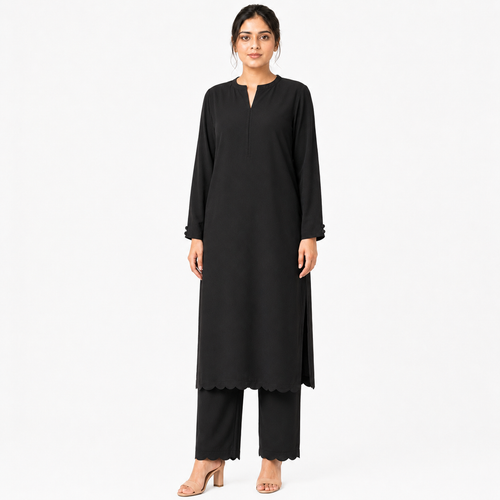 Black Banline Co-ord Set by Wear Samiya