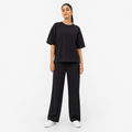 Black Drop Shoulder Track Suit by Wear Samiya