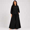 Black Flapper Co-ord Set by Wear Samiya