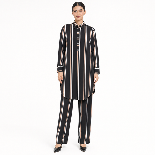 Black Lining Co-ord Set by Wear Samiya